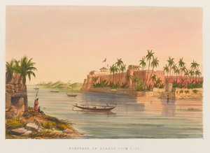 Forteresse de Bukkur depuis Roree - Sir Keith A. Jackson