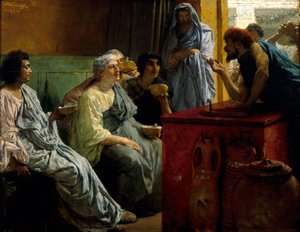 Le magasin de vin, 1869-1874 - Sir Lawrence Alma Tadema