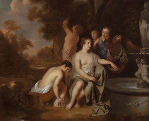 Diane et ses nymphes à une fontaine - Sir Peter Lely