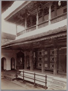 Temple bouddhiste à Kandy, Ceylan, c. 1880s - Skeen and Co.