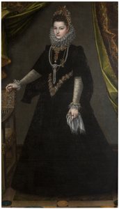 Allemand : Infantin Isabella Clara Eugenia (1566-1633) Portrait de l