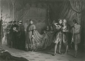 La Querelle de Wolsey et Buckingham, Roi Henri VIII - Solomon Alexander Hart