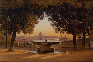 La fontaine de la Villa Médicis