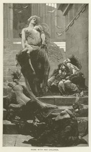 Niobé avec ses enfants - Solomon Joseph Solomon