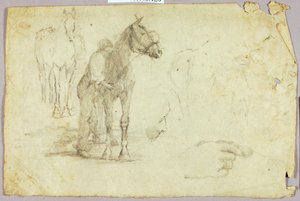 Cheval et cavalier - Solon H. Borglum