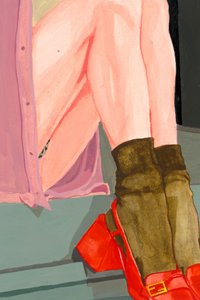 Jambes colorées, chaussures rouges - Sophia Novosel