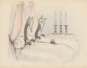 Illustration pour Little Twin Dragons de S Rosamond Praeger (lithographie couleur)