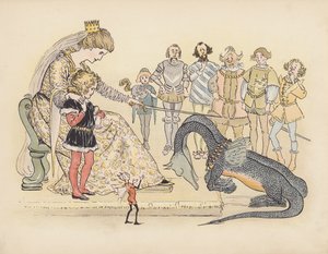 Illustration pour Little Twin Dragons de S Rosamond Praeger (lithographie couleur) - Sophia Rosamond Praeger