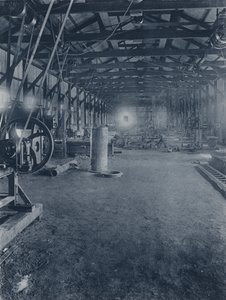 Intérieur, ateliers de monteurs, Geldenhuis Deep Level Gold Mining Company - South African Photographer