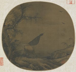Pêcheur rentrant chez lui couvert de neige, fin 12e-début 13e siècle - Southern Song Dynasty Chinese School