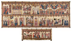 Retable et fronton de la vie du Christ et de la Vierge