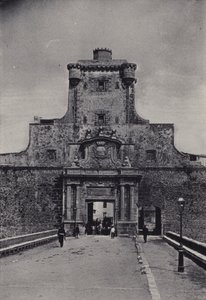 Cadix : Puerta de Tierra (photo n/b)