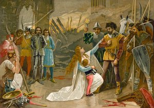 Abrazose aux pieds du conquérant - Spanish School