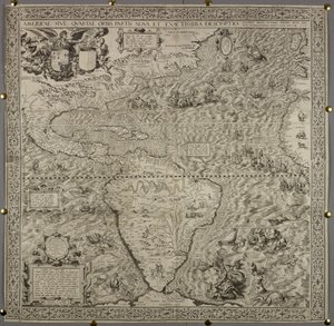 Americae Sive Quartae Orbis Partis Nova Et Exactissima Descriptio - Spanish School