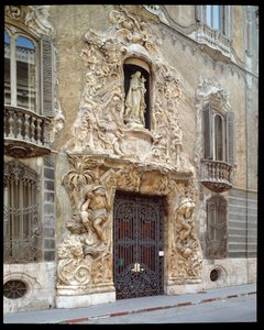 Art rococo : vue du Palais du Marquis de Dos Aguas - Spanish School