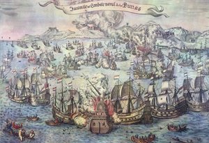 Bataille des Downs, 21 octobre 1639 - Spanish School