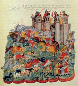 Scène de bataille, de la Biblia de la Casa de Alba - Spanish School
