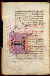Burney 252, f. 4v, Initiale puzzle 