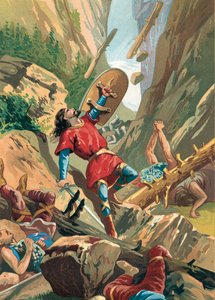 Les forces de Charlemagne attaquées à Roncevaux par les tribus basques