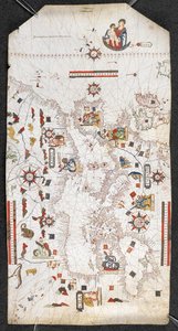Carte de la Méditerranée et de la mer Noire, et une partie de l