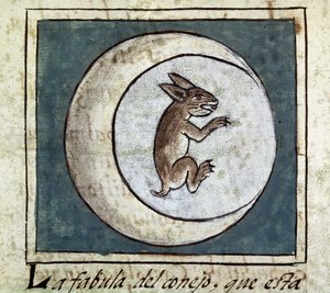 Codex de la conquête du Mexique : le lapin dans la lune - Spanish School