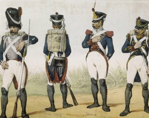 Historia organica de las armas de Infanteria y Caballeria espanolas. 1851 - 1859. Fantassins sous le règne de Ferdinand VII d