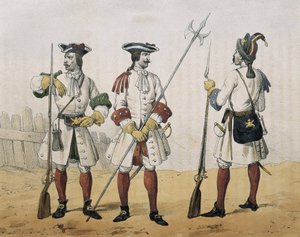 Historia organica de las armas de Infanteria y Caballeria espanolas. 1851 - 1859. Infanterie de ligne sous le règne de Philippe V d