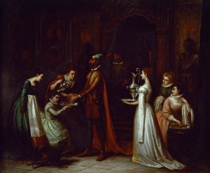 Don Quichotte dans la maison des ducs - Spanish School