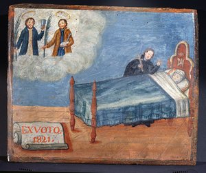 Ex Voto dédié à SS. Côme et Damien en gratitude pour la guérison d