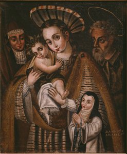 Ex-voto, Sainte Famille avec Sainte Anne et la religieuse de l