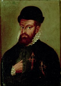 Francisco Pizarro (1478-1541) conquistador espagnol - Spanish School