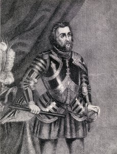 Hernan Cortes, marquis de la vallée de Oaxaca (1485-1547) - Spanish School