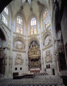 Vue intérieure de la Capilla del Condestable, fin du 15e siècle - Spanish School