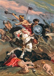 Invasion des barbares en Espagne - Spanish School