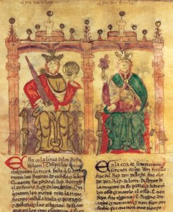 Pélage (685-737), fondateur du royaume des Asturies et son petit-fils Fruela I (722-68)