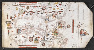 Carte portulan, par Jaume Olives