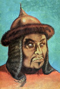 Portrait de Genghis Khan (Temudjin) - Spanish School