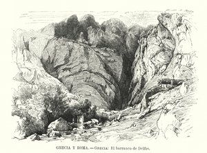 Ravin de Delphes, Grèce - Spanish School