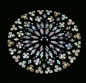 Rosace rayonnante, vers 1380 - Spanish School