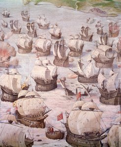 Régate de galions espagnols lors d