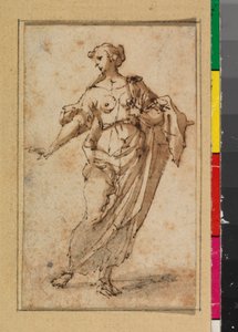 Figure féminine debout, 1675-99 - Spanish School