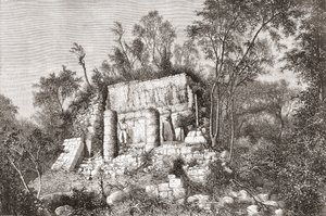 Le terrain de jeu de balle, Chichén Itzá, Yucatán, Mexique - Spanish School