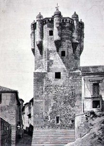 La Tour du Porteur de Clés, construite vers 1480 à Plazuela de Menores, Salamanque