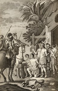 La conquête espagnole du Chili par Alonso de Ercilla, tiré de 