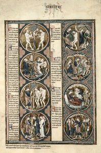 La Bible moralisée de Tolède f.7v - Spanish School