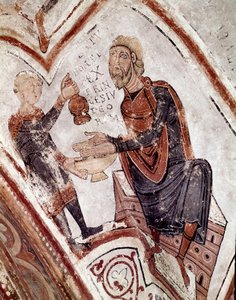 Le cycle des mois : Ponce Pilate se lave les mains. (détail)