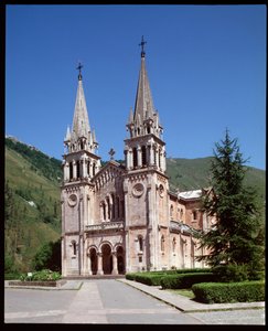 Vue de la basilique - Spanish School
