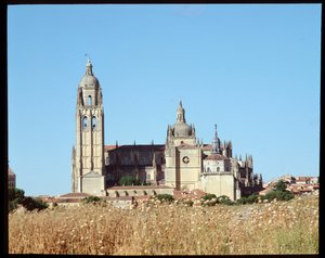Vue de la cathédrale - Spanish School