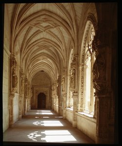 Vue de la galerie inférieure du monastère de San Juan de los Reyes, Tolède - Spanish School