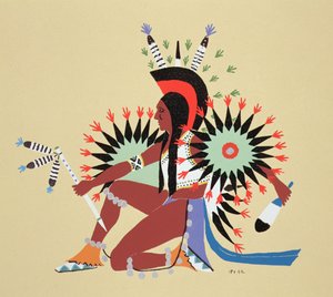 Asah Dancing (imprimé pochoir)